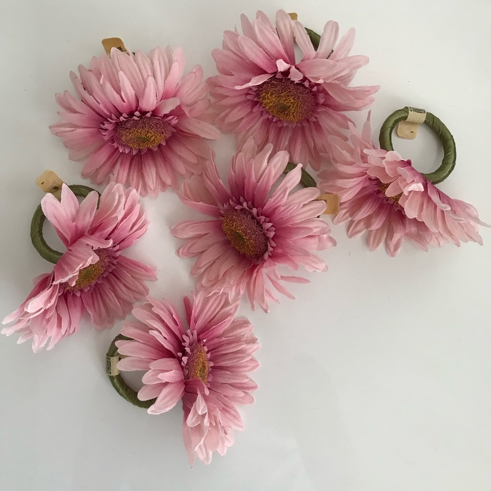 NWT Set of 6 napkin ring holders Crate and Barrel